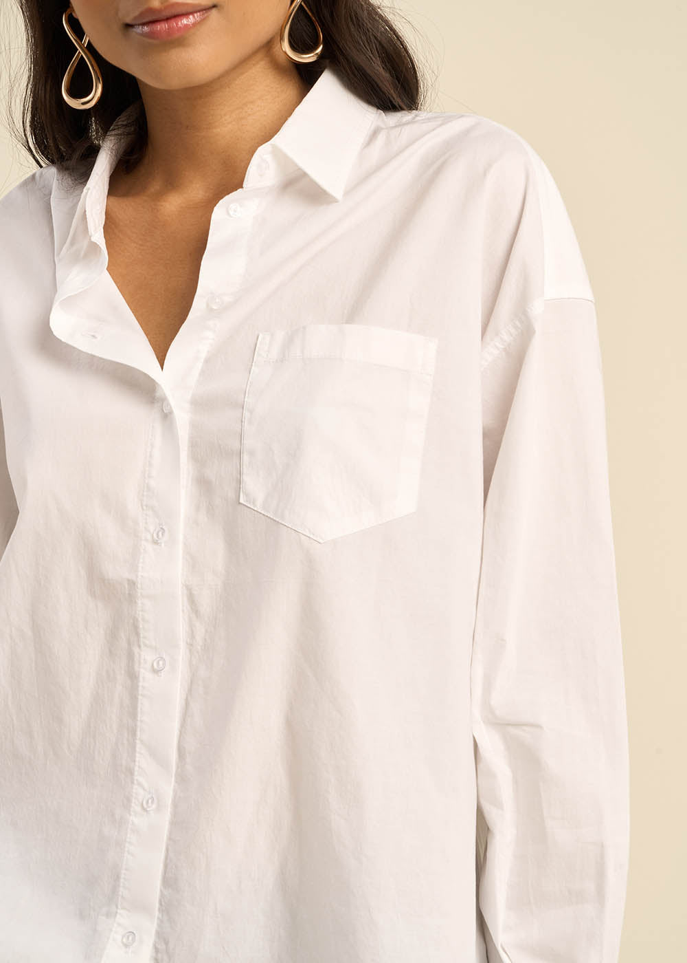 Chemise ample en coton