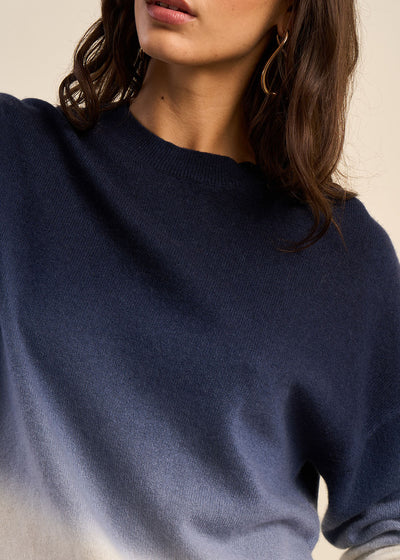 Pull à col rond deep dye