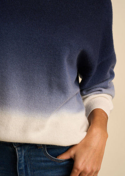 Pull à col rond deep dye