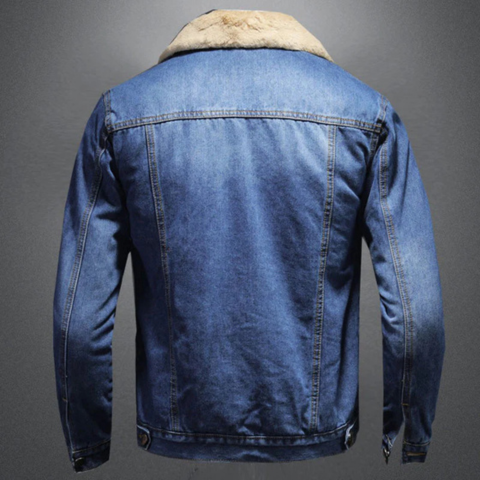 Gabriel | Veste en Jean Coupe-Vent Doublée de Fleece pour Hommes