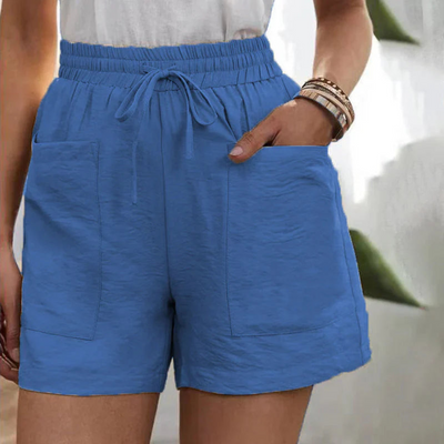 Smavia | Short à Taille Haute Pour Femmes | Noir