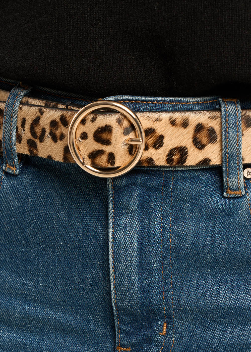 Ceinture imprimée léopard