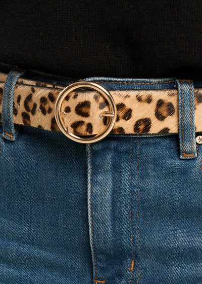 Ceinture imprimée léopard