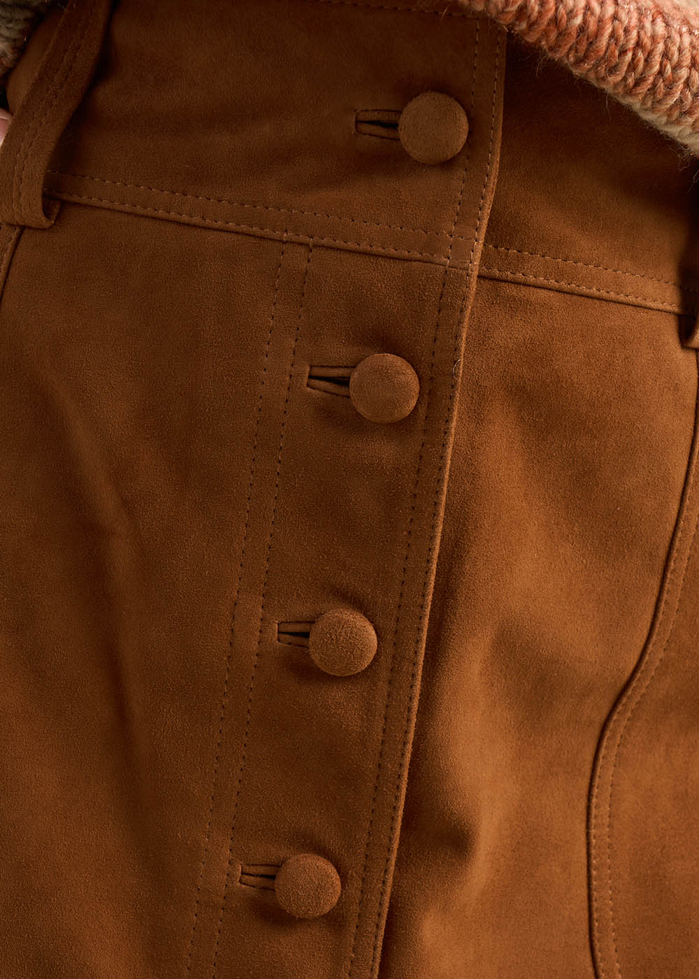 Mini jupe en cuir