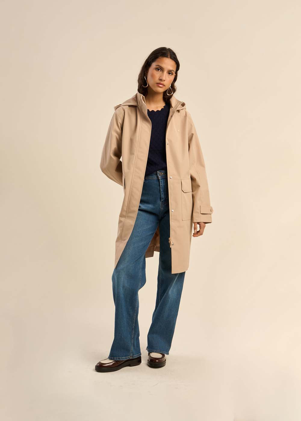 Parka déperlante à capuche