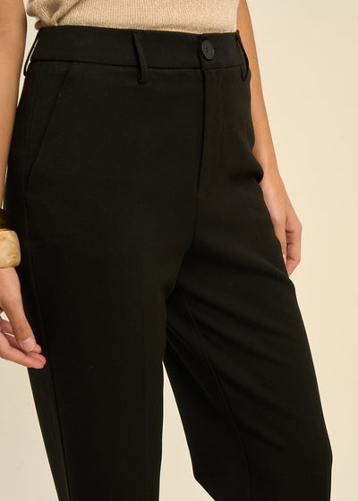 Pantalon de costume à taille haute