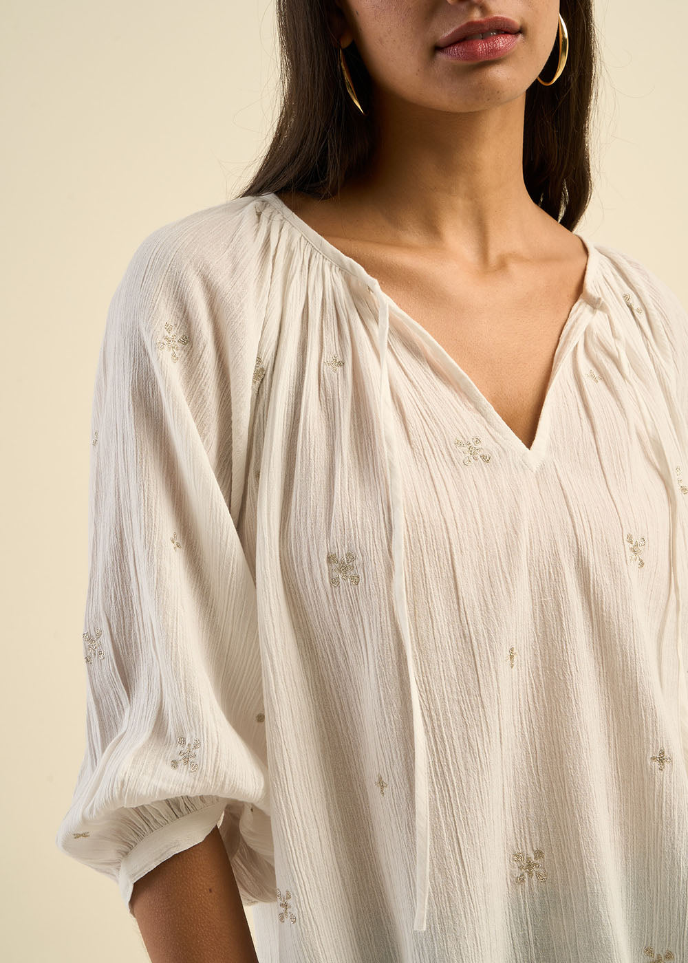 Blouse brodée