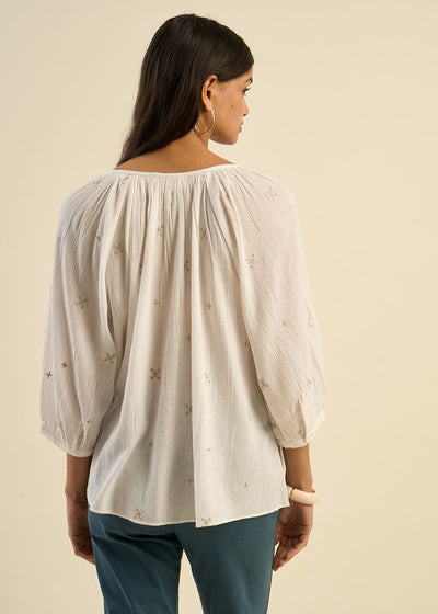 Blouse brodée