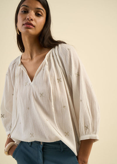 Blouse brodée