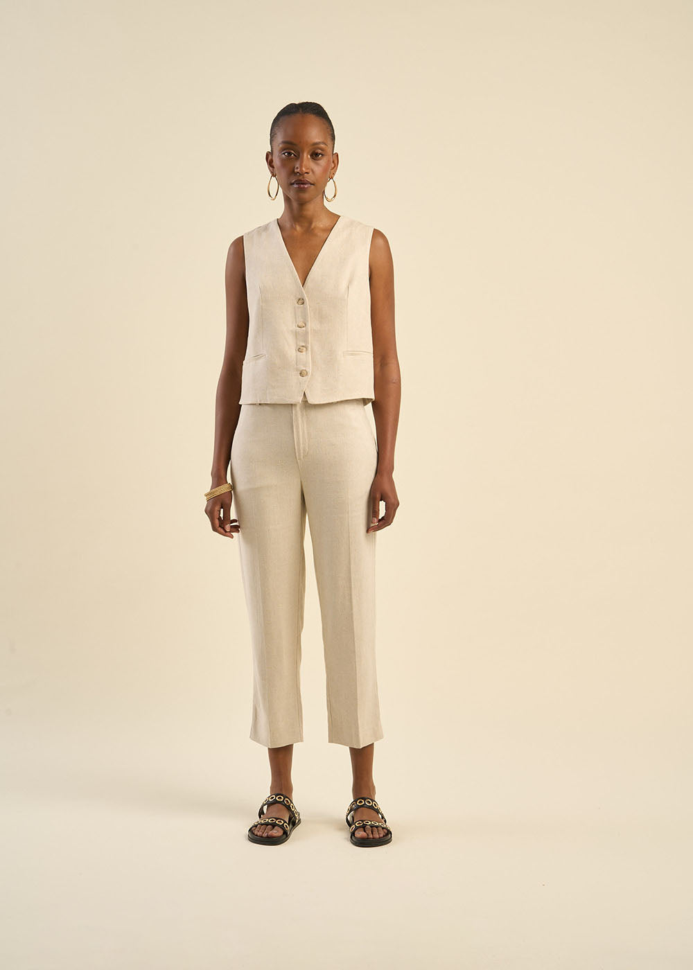 Pantalon carotte 7/8ème