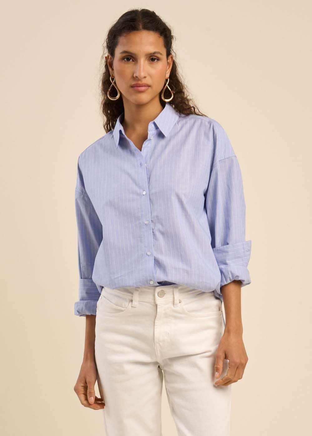 Chemise boyfriend à rayures