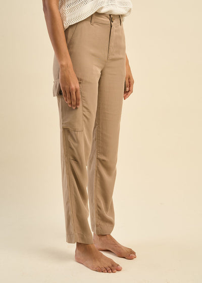 Pantalon cargo coupe droite