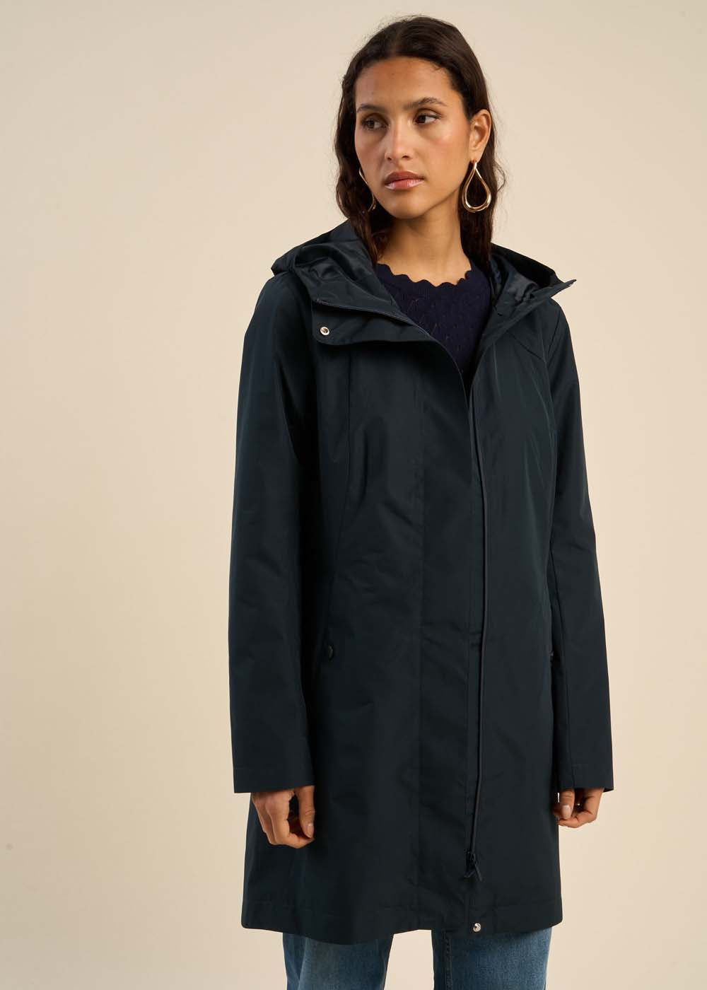 parka déperlante à zip