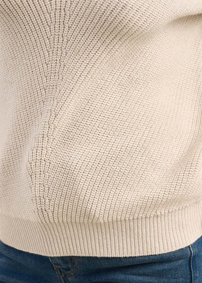 Pull ample à col V avec détails en lurex