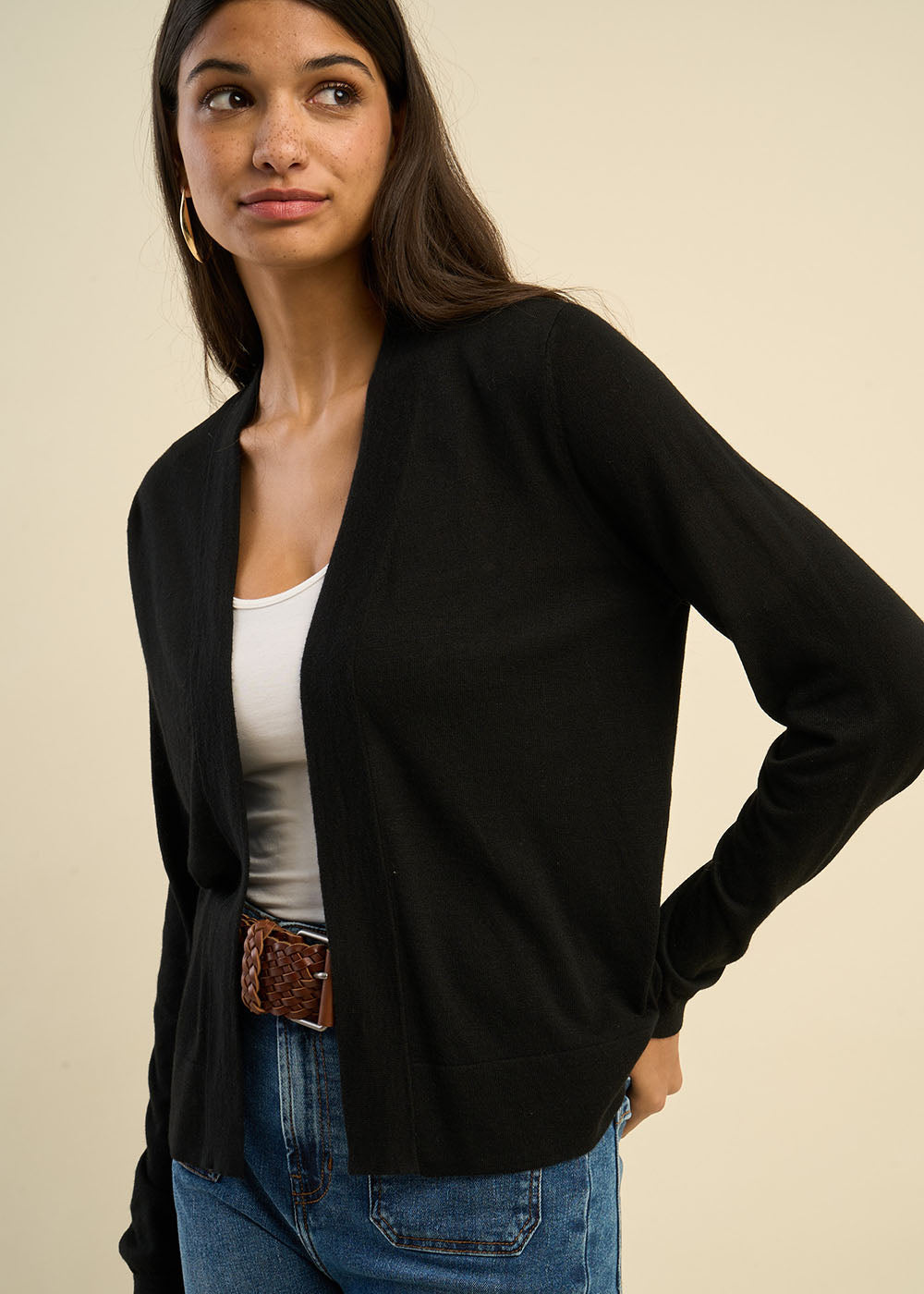 Gilet ample à coupe droite