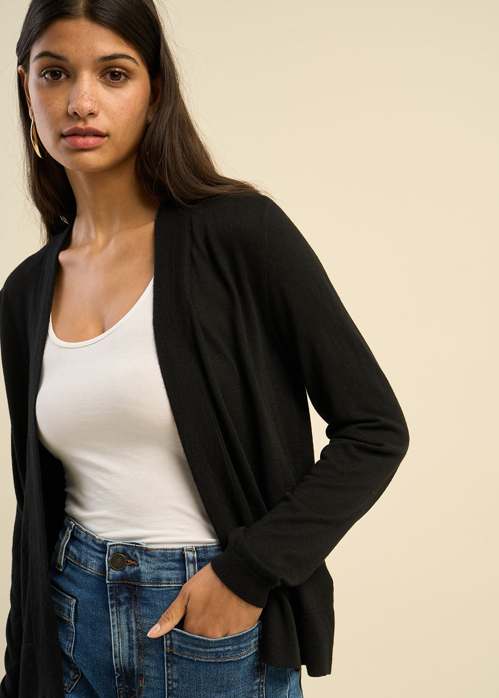Gilet ample à coupe droite