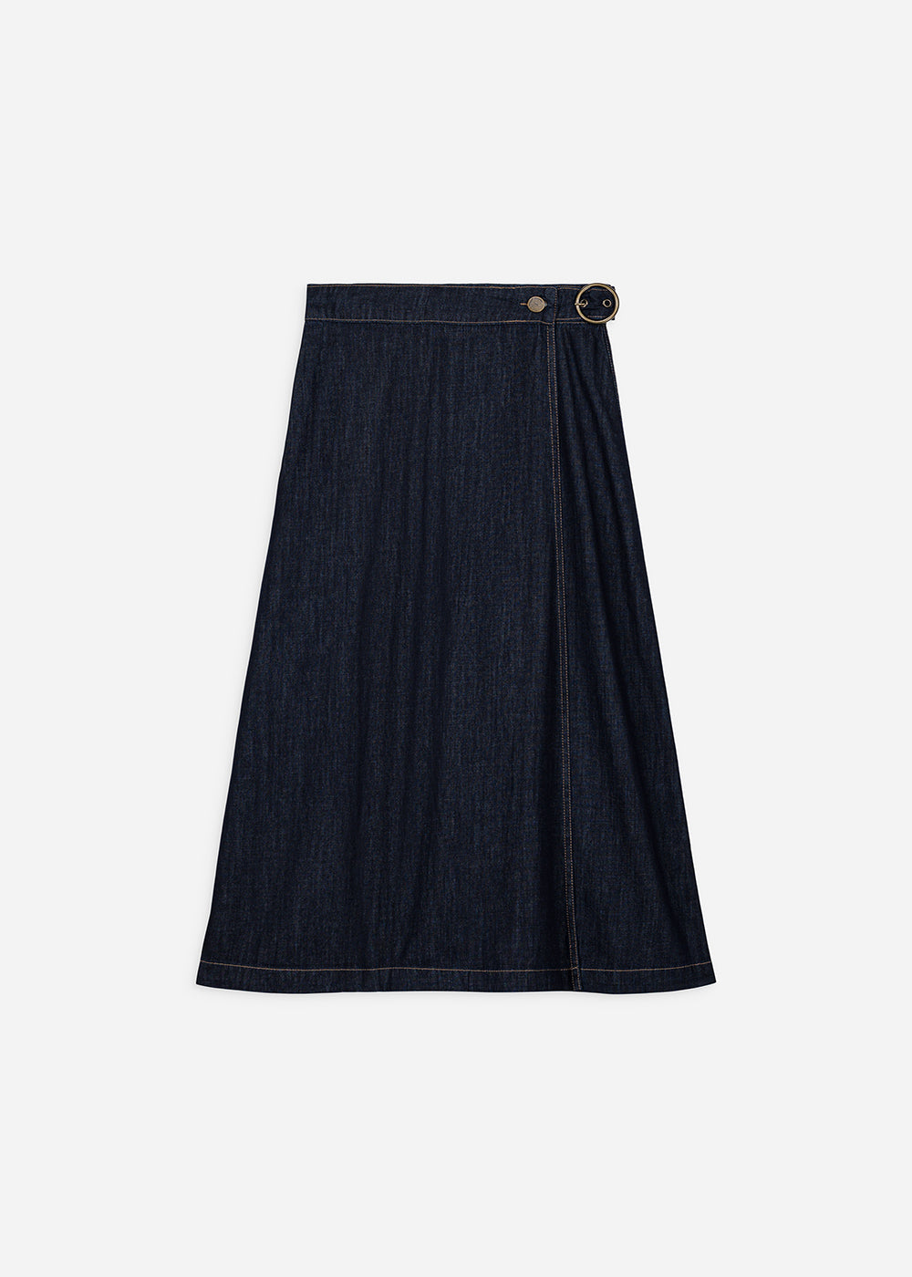 Jupe portefeuille en denim ajustable