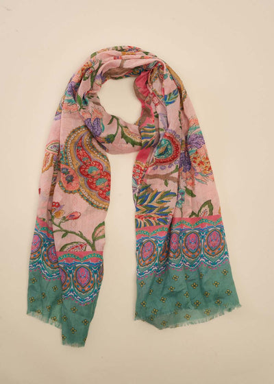 Foulard imprimé multicolore