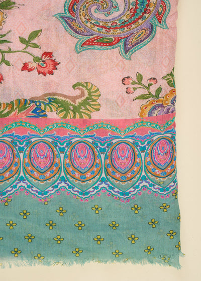Foulard imprimé multicolore