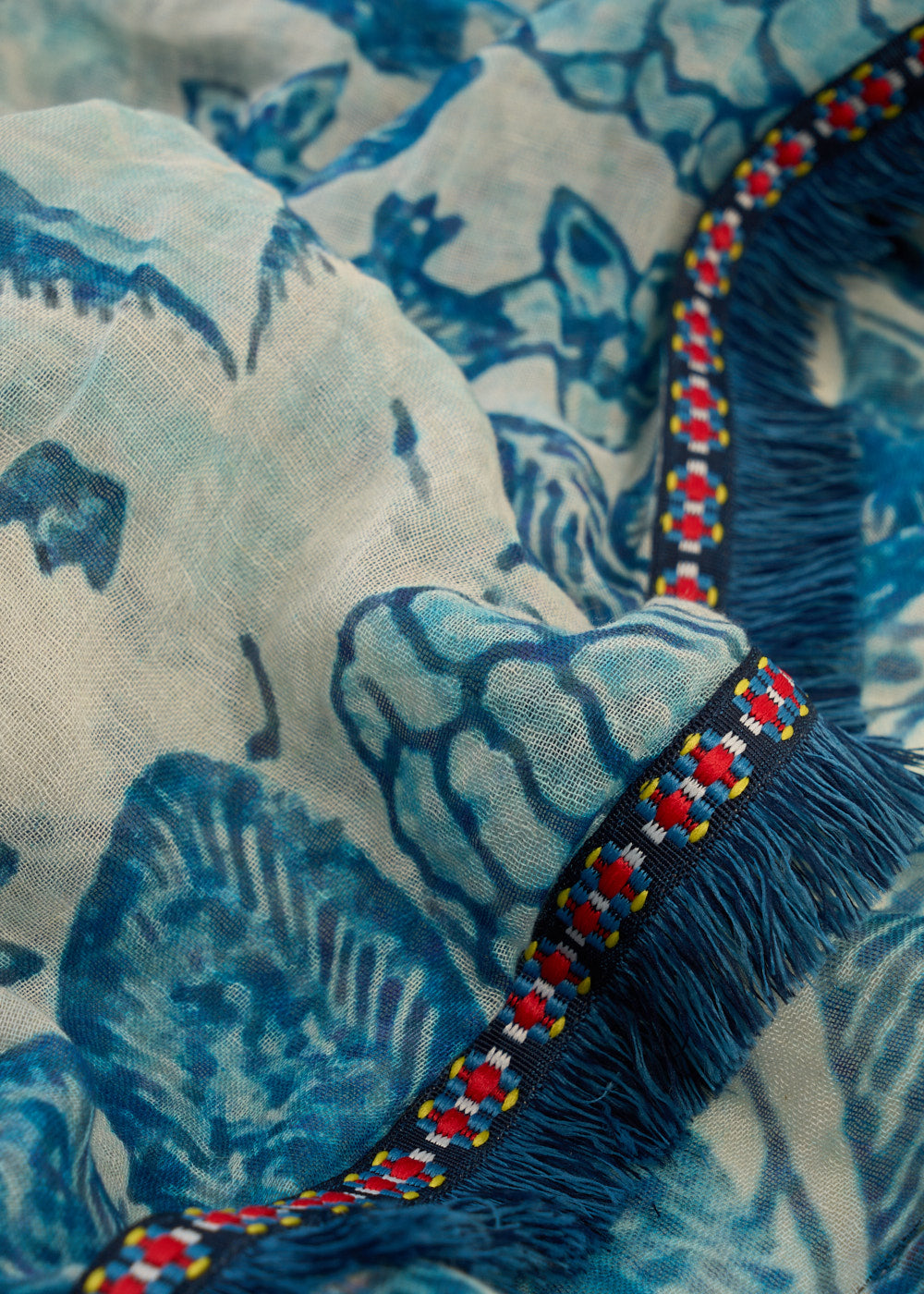Foulard à franges