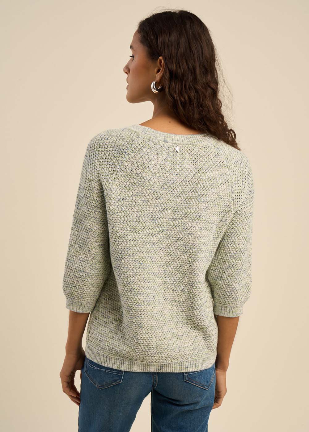 Pull chiné manche 3/4