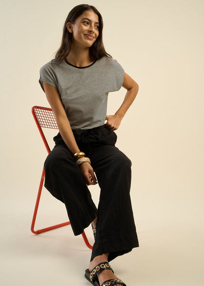 Pantalon jambe large