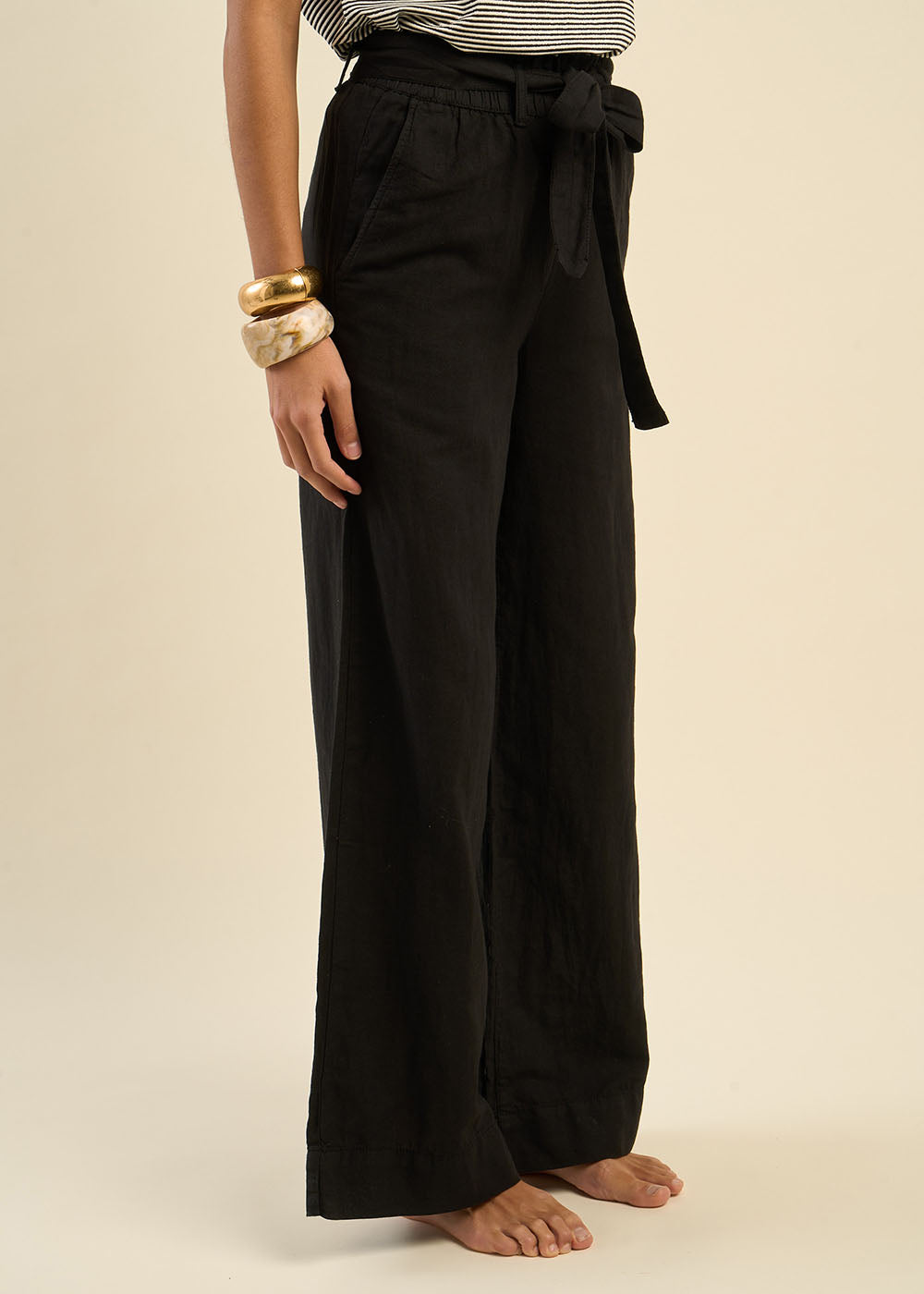 Pantalon jambe large