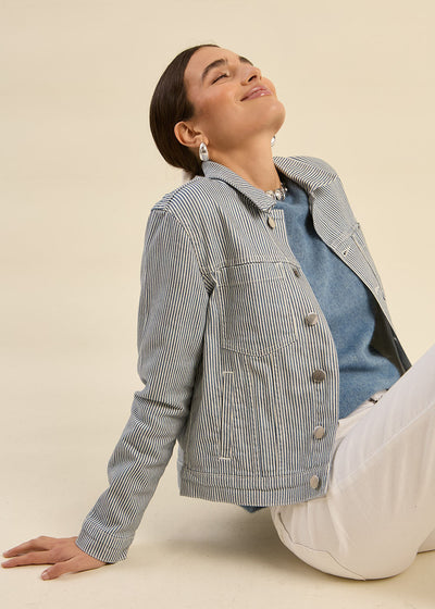 Blouson rayé