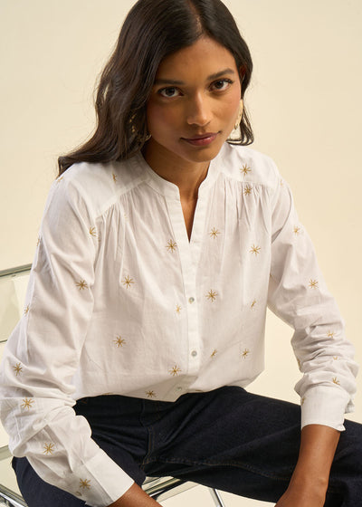 Chemise brodée