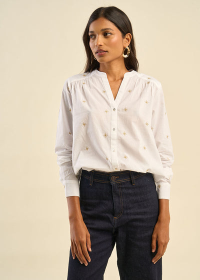 Chemise brodée