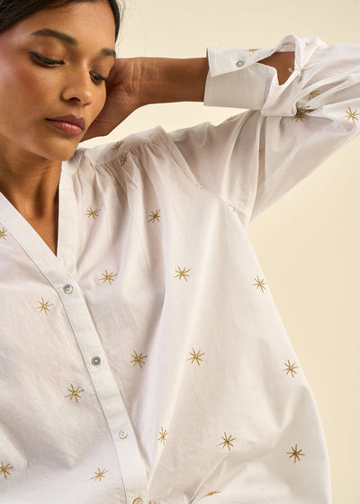 Chemise brodée