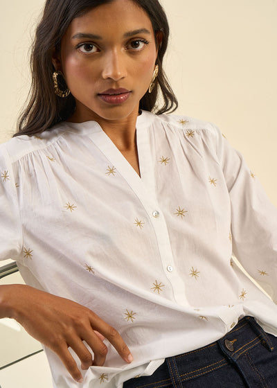Chemise brodée