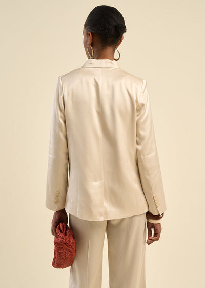 Veste de tailleur satinée