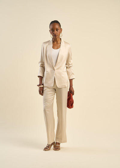 Veste de tailleur satinée