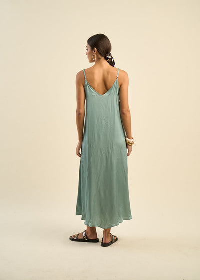 Robe longue à bretelles