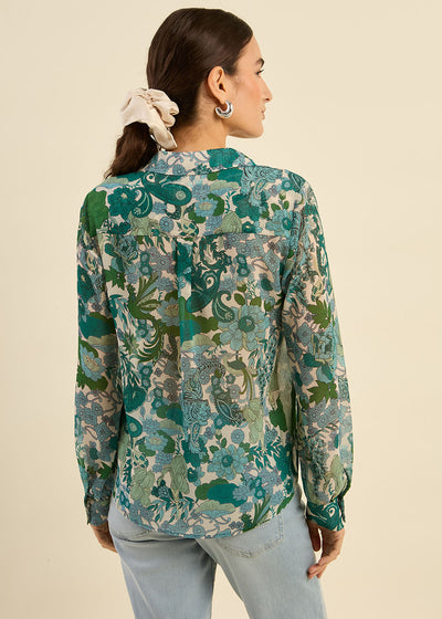 Chemise imprimé fleuri