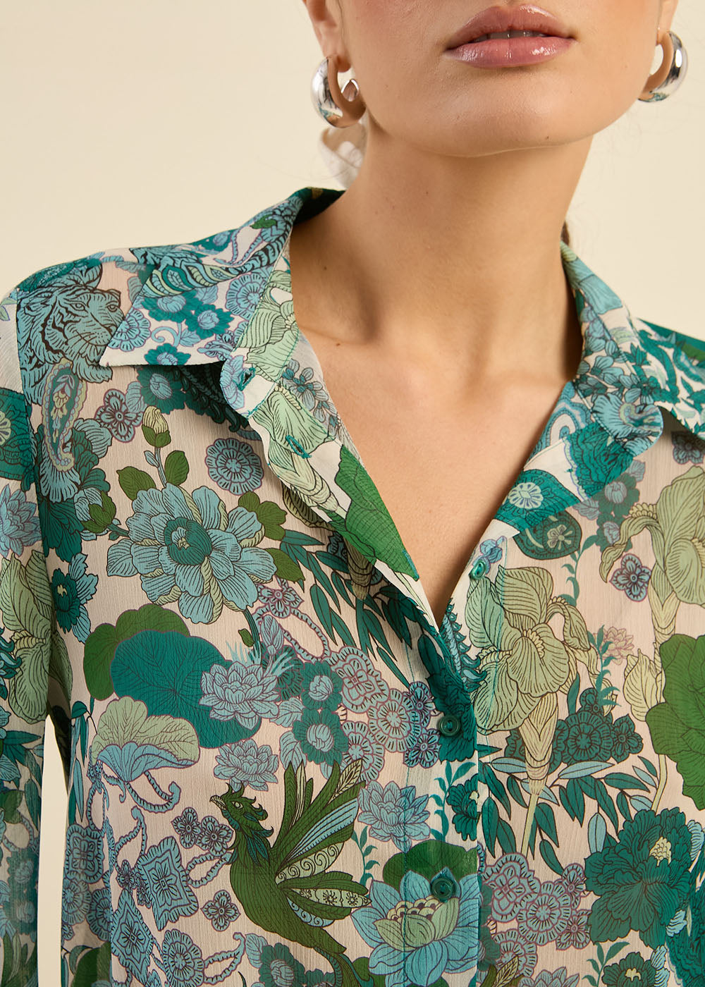 Chemise imprimé fleuri