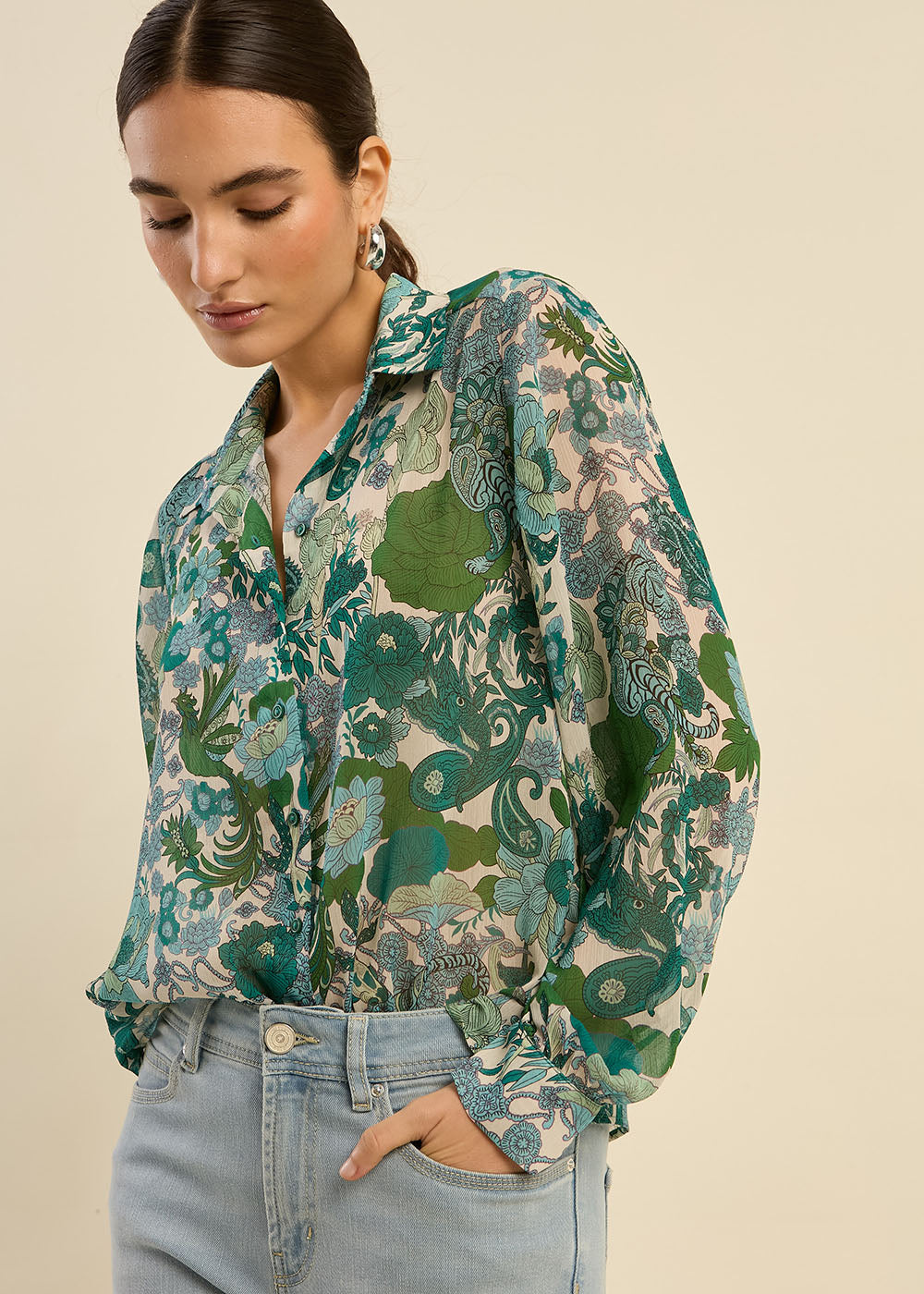 Chemise imprimé fleuri