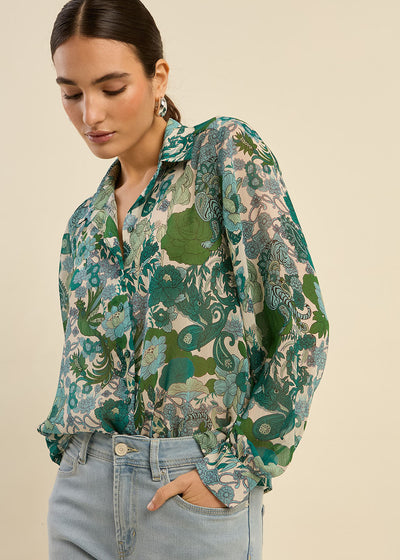 Chemise imprimé fleuri