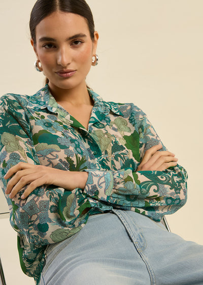 Chemise imprimé fleuri