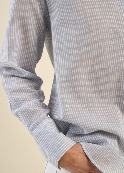 Chemise à rayures avec détail lurex