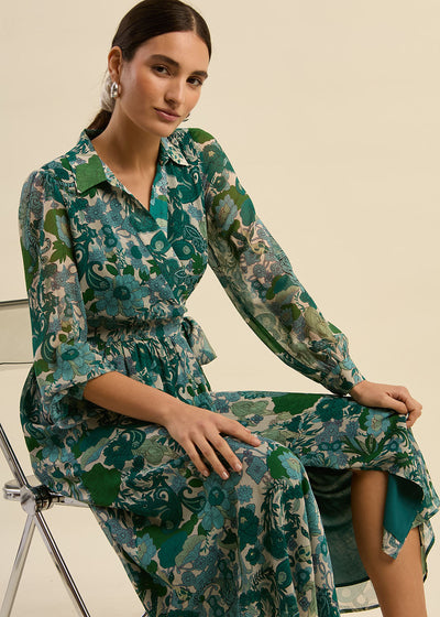 Robe longue imprimée