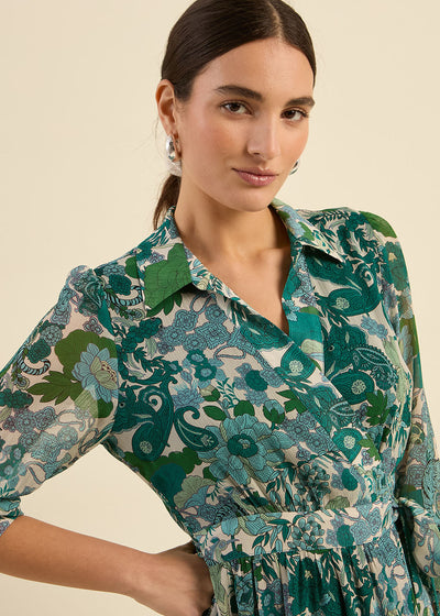 Robe longue imprimée