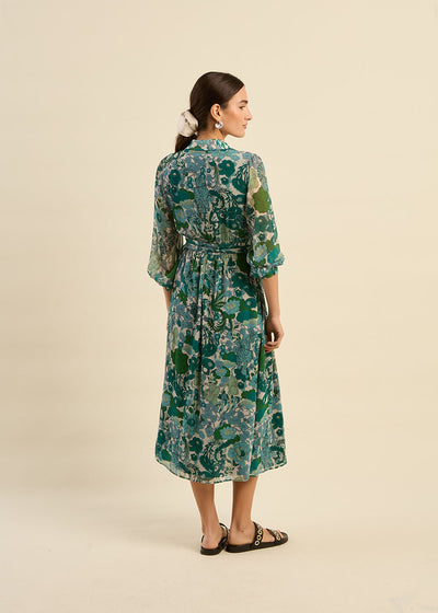 Robe longue imprimée