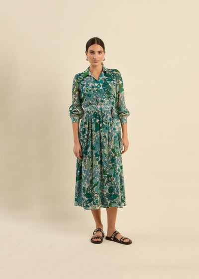 Robe longue imprimée