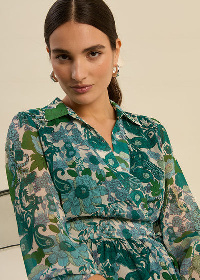 Robe longue imprimée