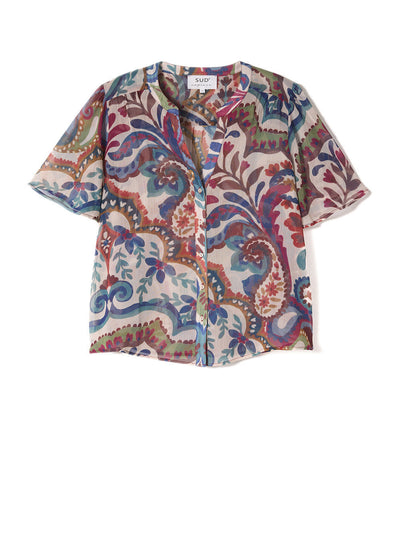 Chemise imprimé végétal