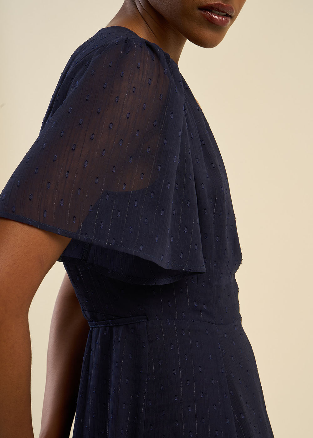 Robe longue manches courtes à motifs