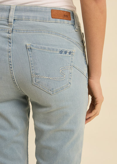 Jean slim 7/8 cinq poches