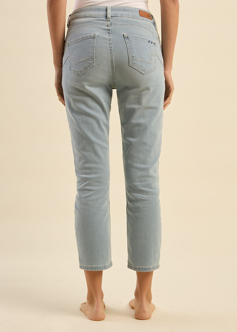 Jean slim 7/8 cinq poches